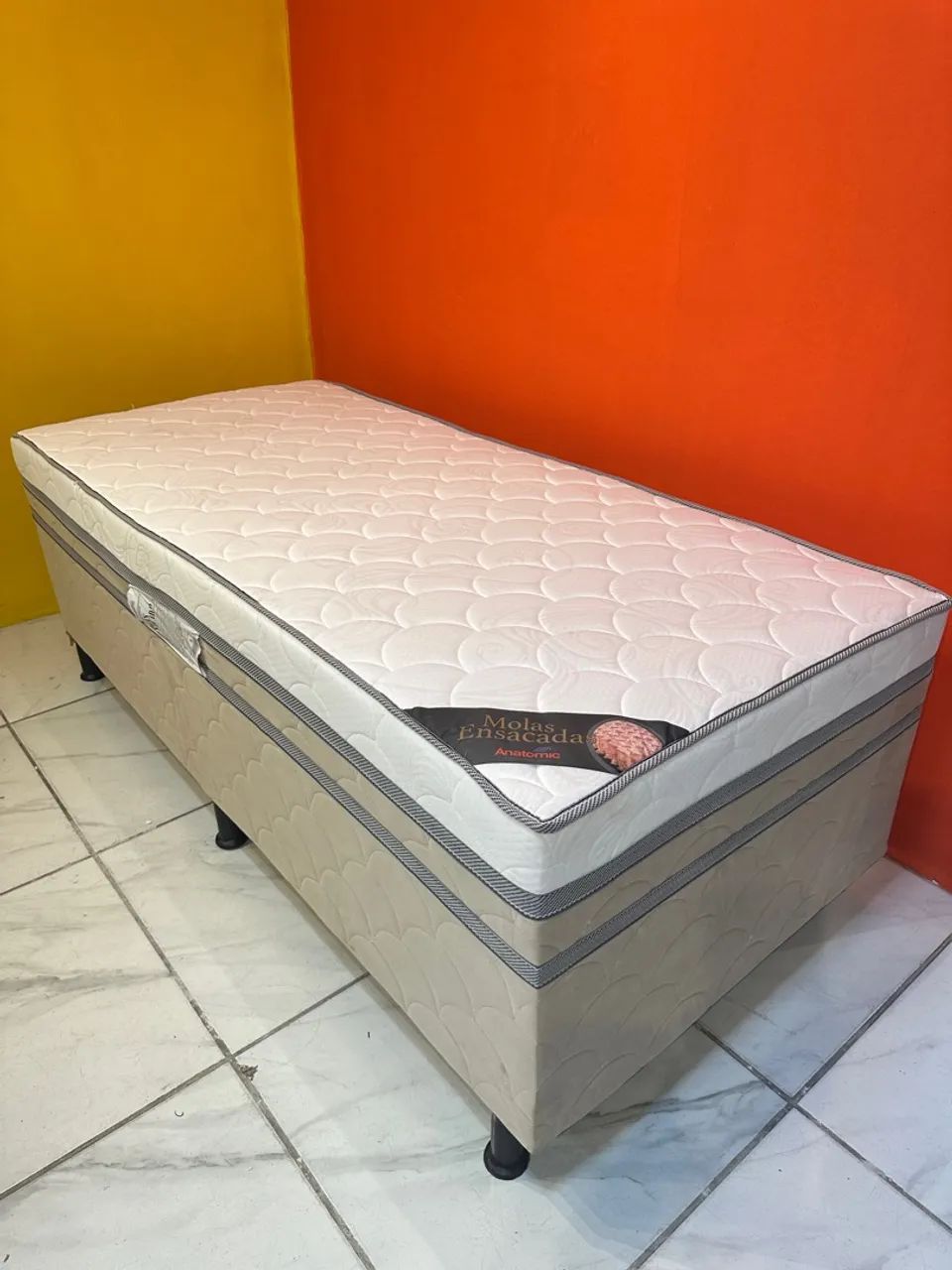 Cama box com molas ensacadas solteirão / cama / promoção / entrega  - Foto 2