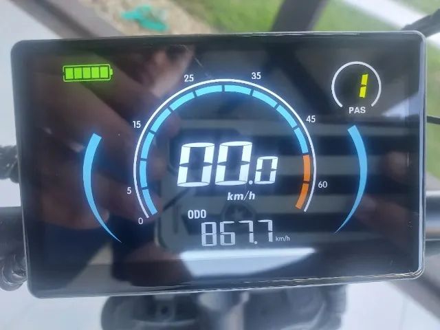 Bicicleta Elétrica 750w Aro 20 Suspensão F. A Disco 7v Q8 Cl Cor Preta - Foto 2