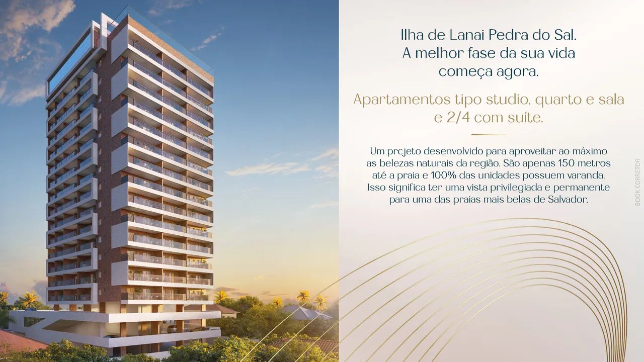 Apartamento - Stúdio, 1 e 2/4 com VISTA MAR , varanda em Stella Mares. - Foto 4