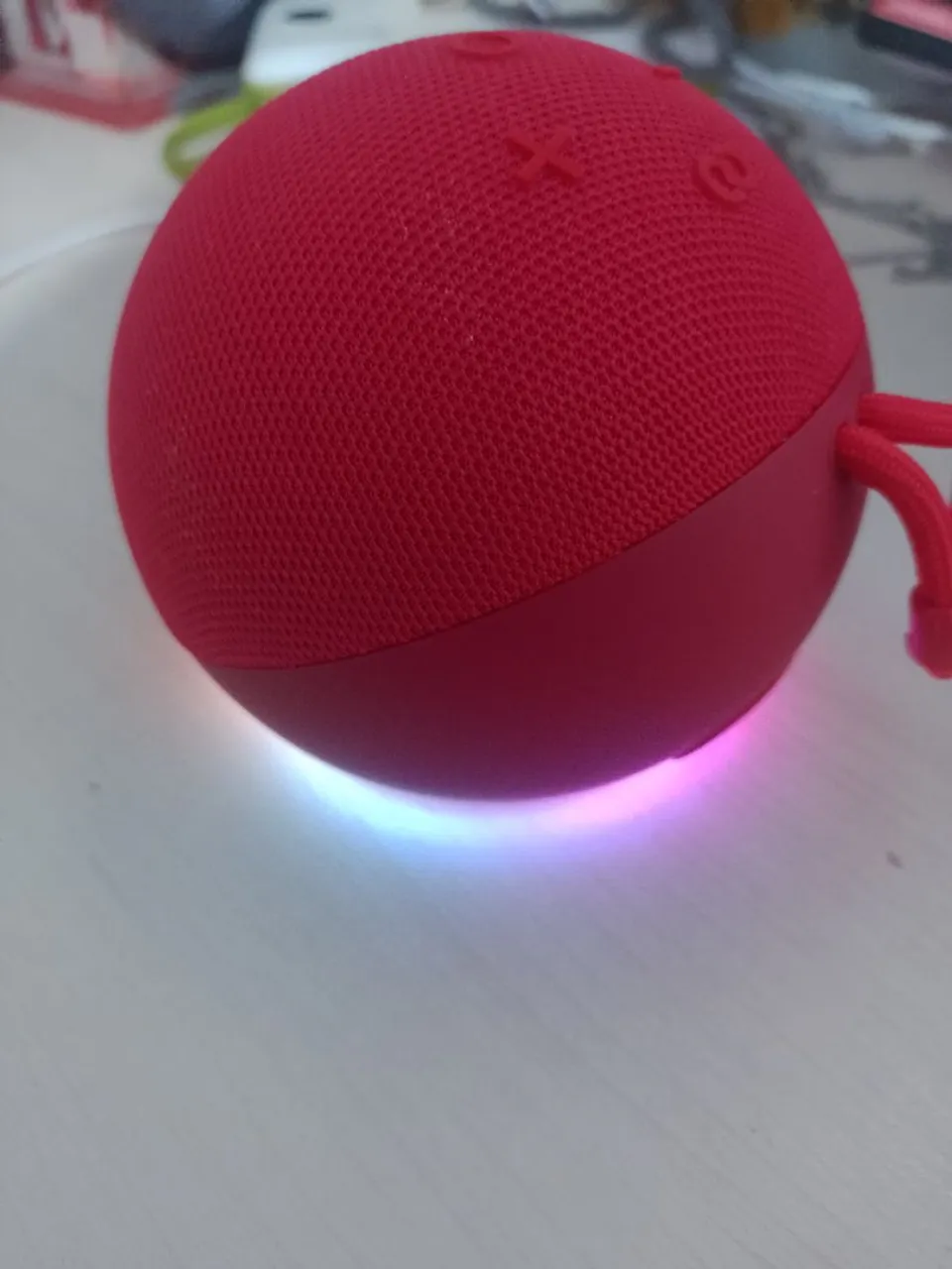 Caixa de Som Inteligente Amazon Echo Dot - Vermelho