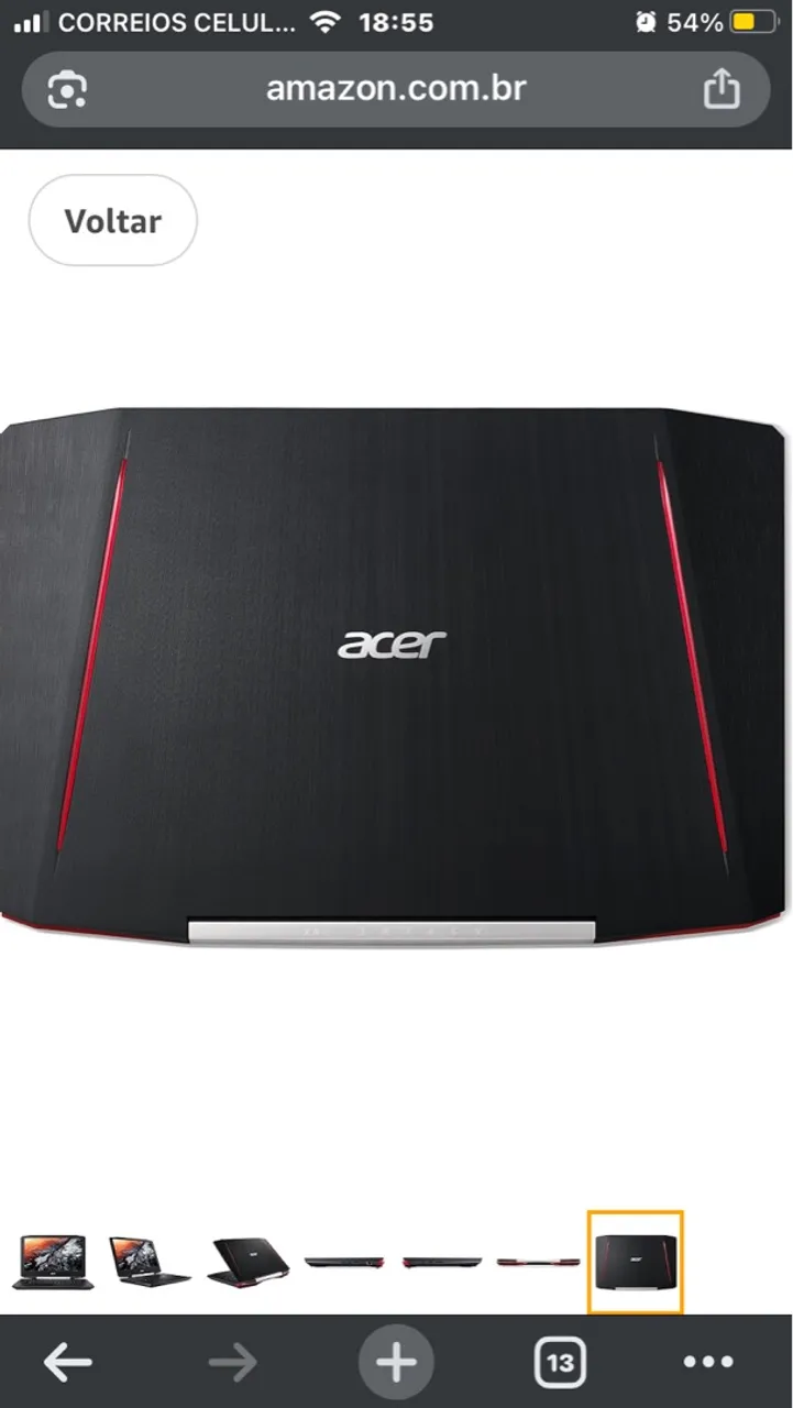 Notebook Acer gamer vx15