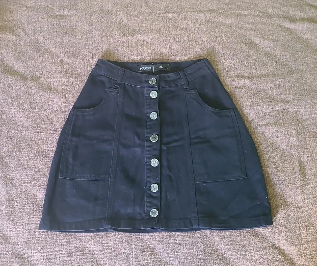 Saia Jeans Botões Youcom