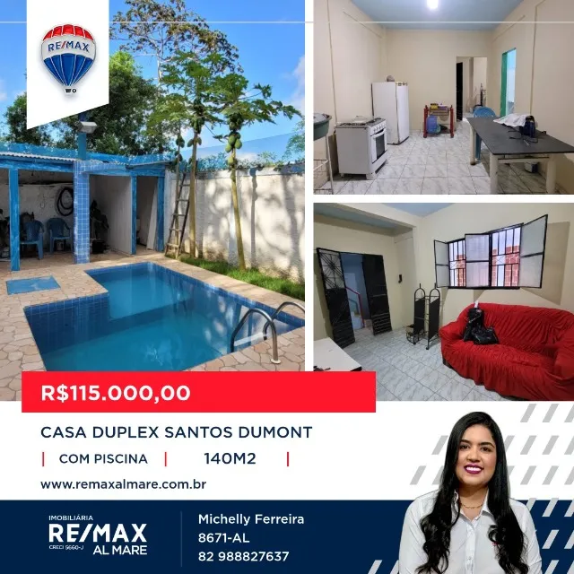 Casa Duplex no bairro Santos Dumont