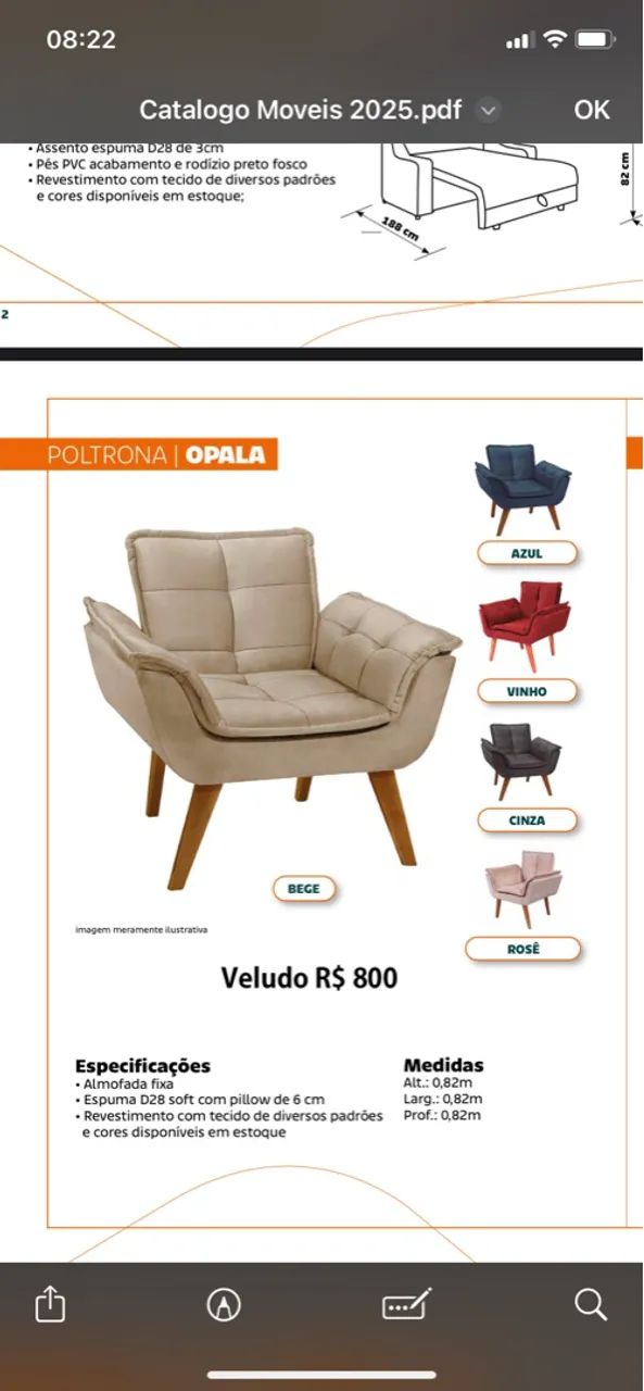Poltronas opala