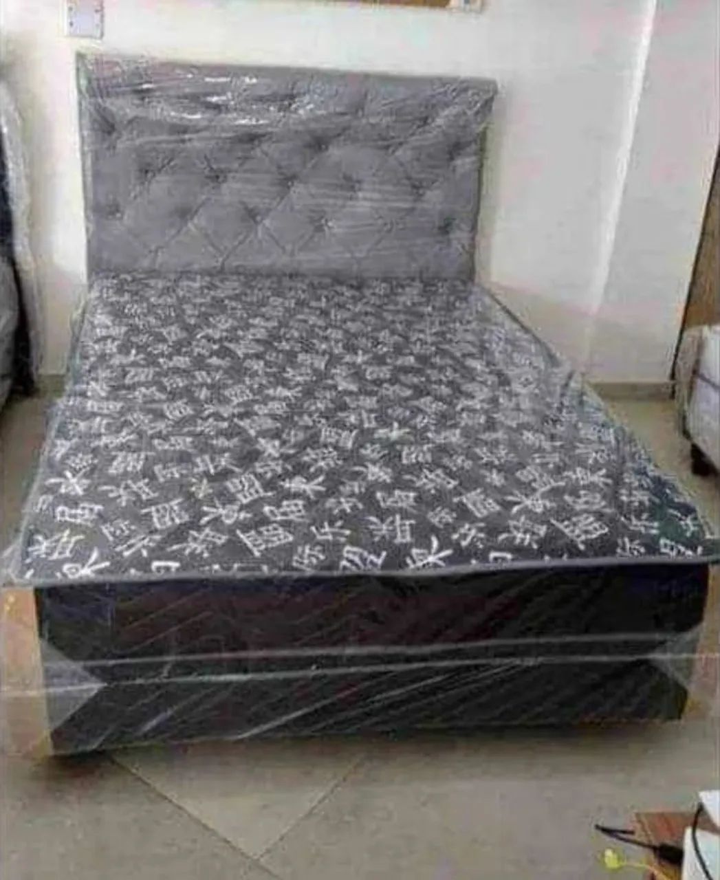 Cama Box de Casal de molas conjugadas colchão 22 cms  - Foto 3