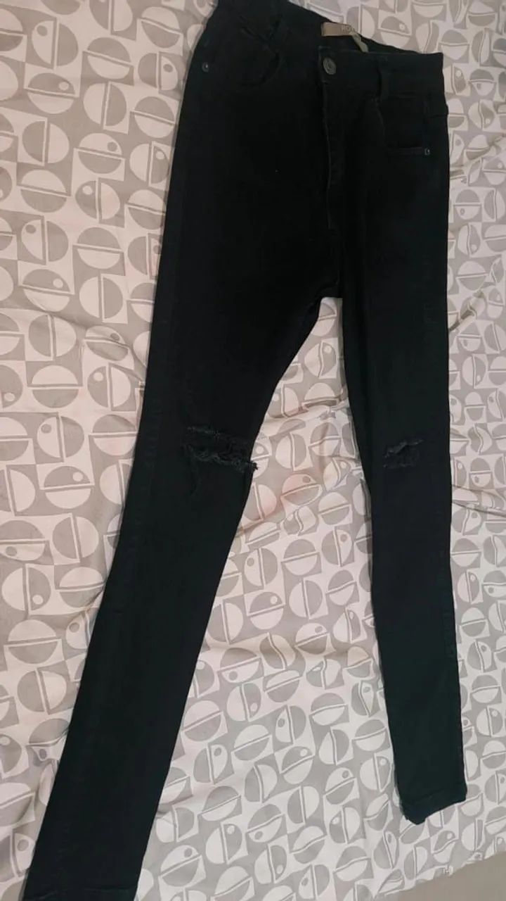 Calça Jeans Skinny  tam 38 - Foto 5