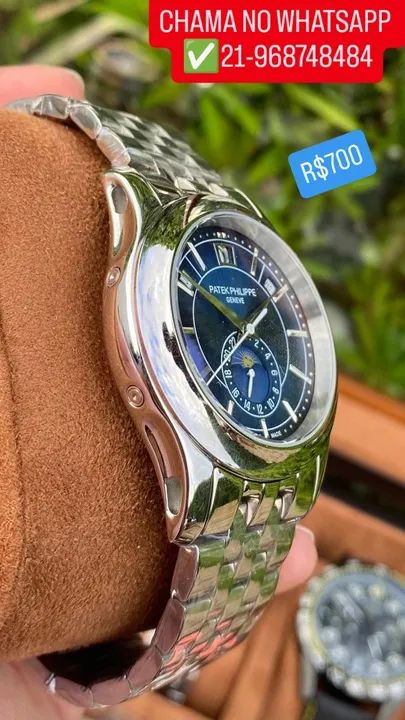 Relógio PATEK PHILIPPE AUTOMÁTICO FASES DA LUA  - Foto 3