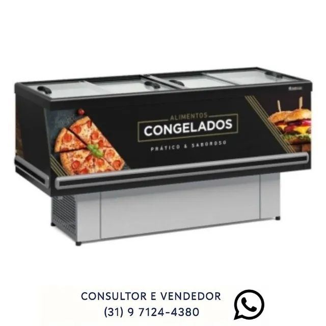Ilha de Congelados 2M Gelopar 220v Nova