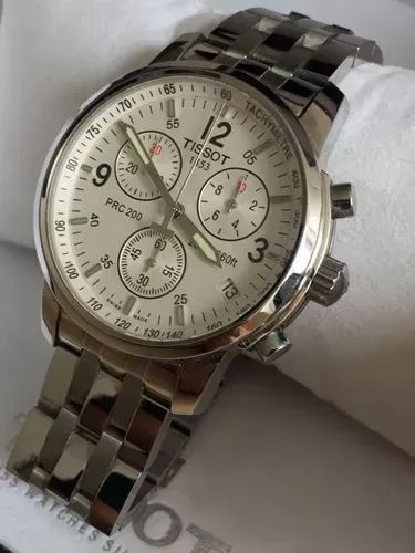 Relógio TISSOT MOSTRADOR BRANCO _ MULTIFUNCIONAL _ PRC 200 - Foto 5