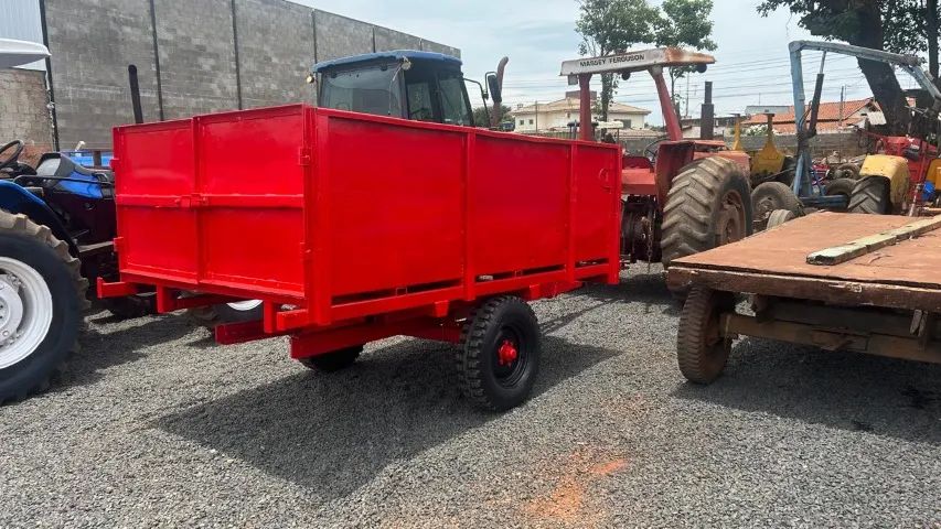 Carreta de metal duas rodas - Foto 2