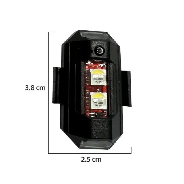 Pisca de LED estrobo para drone/bike/moto - Foto 3
