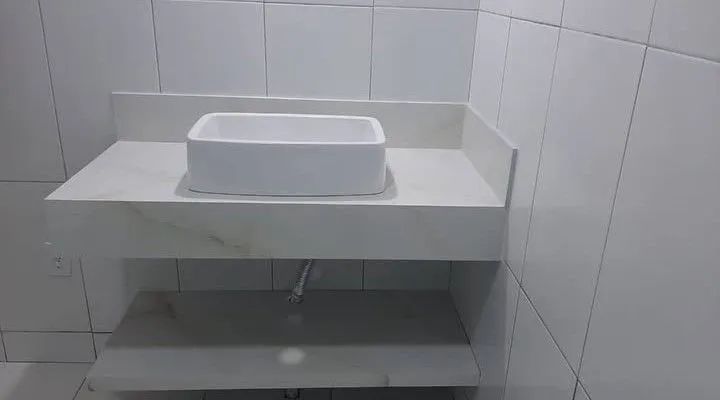 Bancadas de porcelanato para cubas de sobrepor  - Foto 5