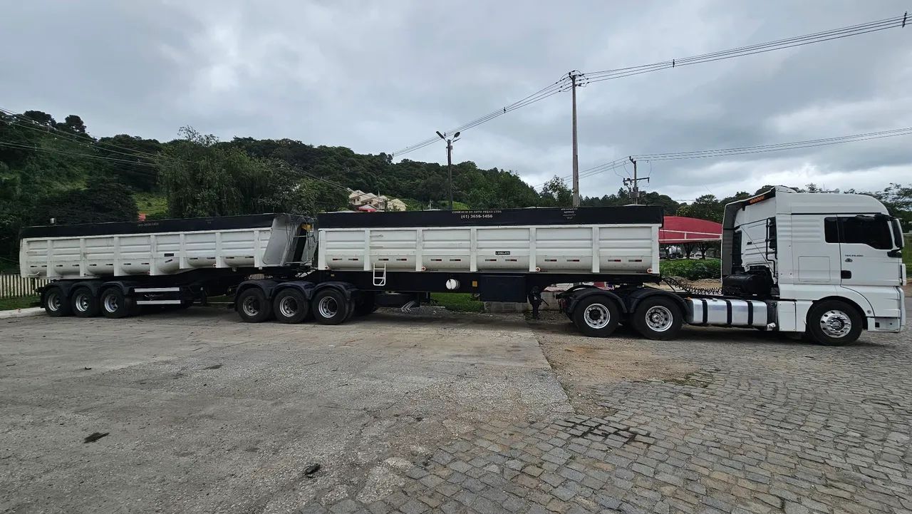Conjunto Man tgx 29.480 6x4 2020 Bi basculante 9 eixos Librelato 2021 - Foto 7