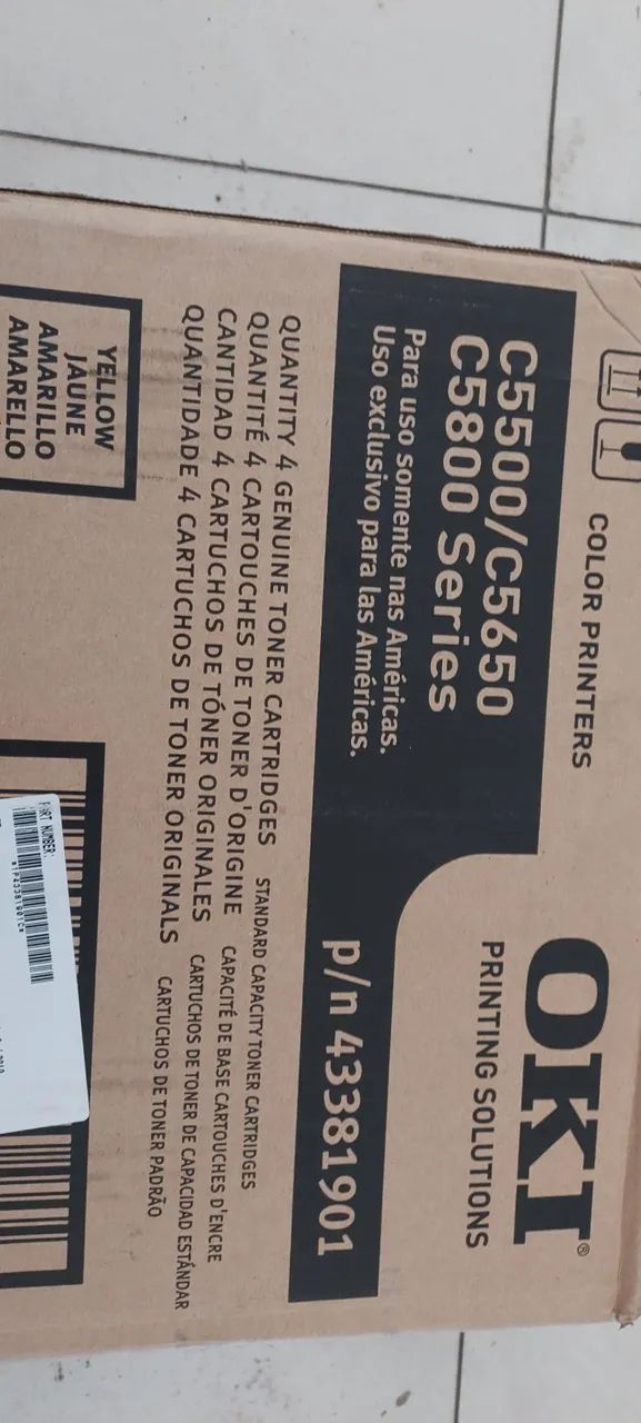 Toner original novo oki