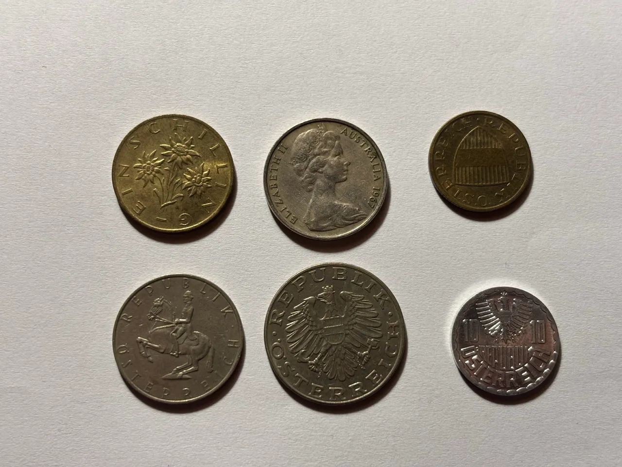 6 Moedas da Austria - Austrian Schilling - Foto 2