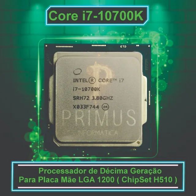 Processador Core I7 10700k ( Sem Coler ) 