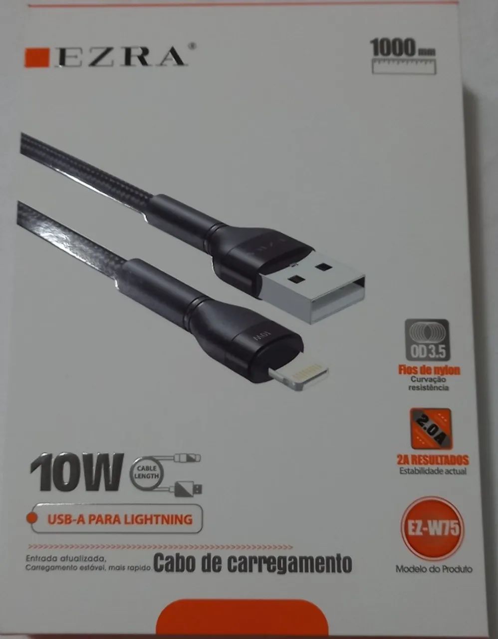 Cabo USB para LIGHTNING (iPHONE) Trançado