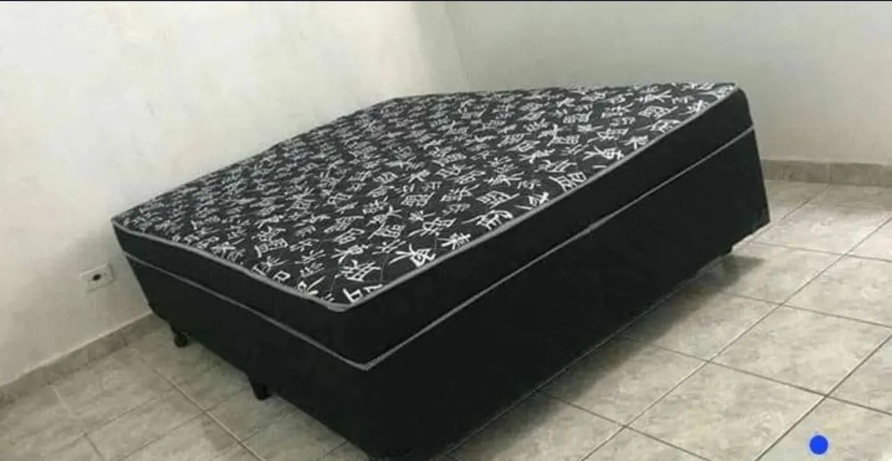 Cama Box de Casal de molas conjugadas colchão 22 cms  - Foto 4