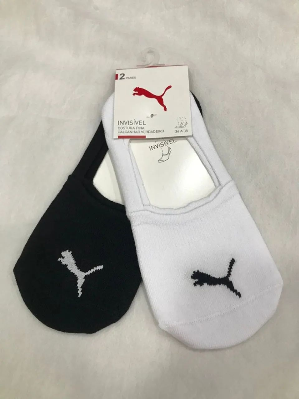 KIT 2 PARES MEIA INVISIVEL PUMA 