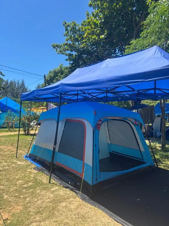 Tenda Camping 8 a 12 Pessoas - Impermeável e Respirável