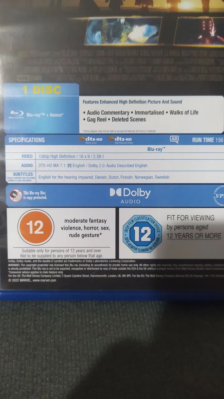 Eternos - Marvel Studios - Blu-ray IMPORTADO - Foto 2