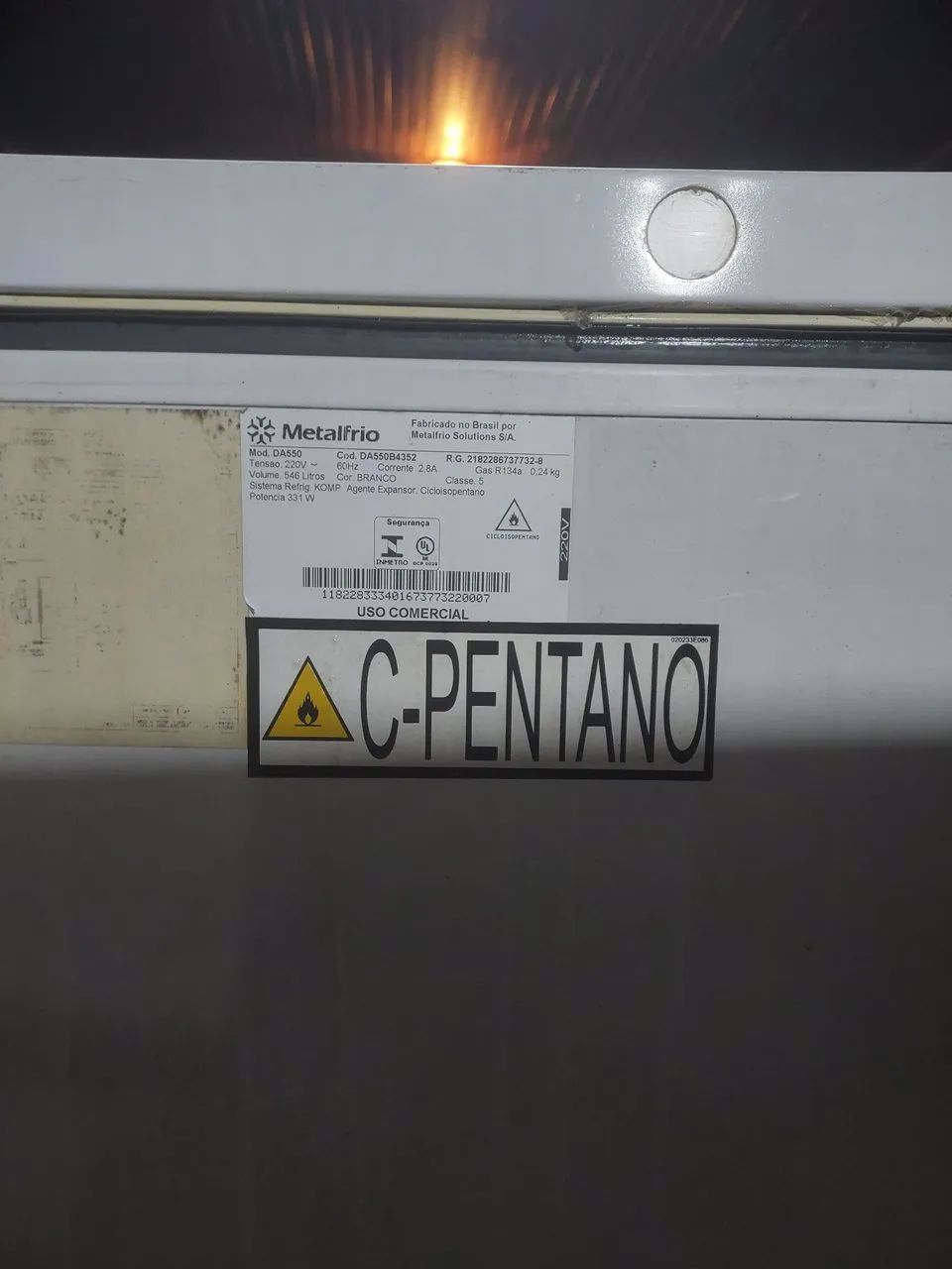 EXELENTE OPORTUNIDADE!!!!! FREEZER METALFRIO 546 LITROS,DUPLA AÇÃO 220W - Foto 2