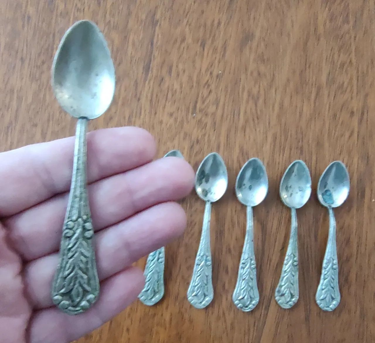 Conjunto de 6 Colheres Antigas de Chá - Foto 3