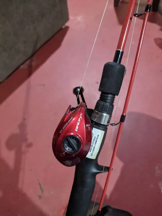 Vara de pesca com Carretilha