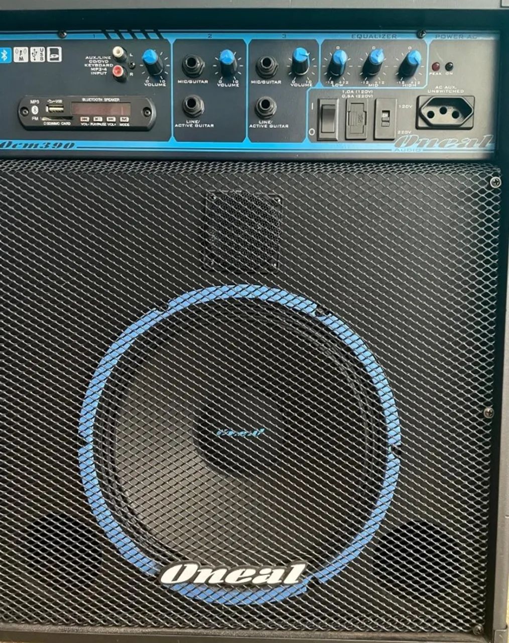 Caixa De Som Multiuso Oneal Ocm-390 Bt 80w Usb Fm Bluetooth - Foto 2