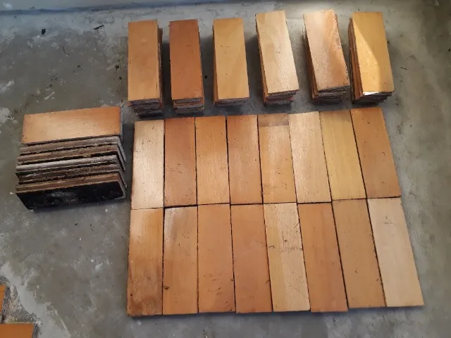 Parquet/taco de madeira marfim em metro
