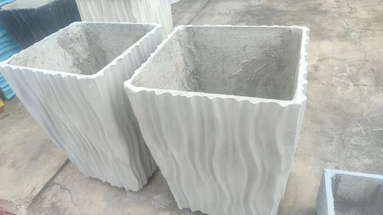 Vasos de cimento decorativos para jardim