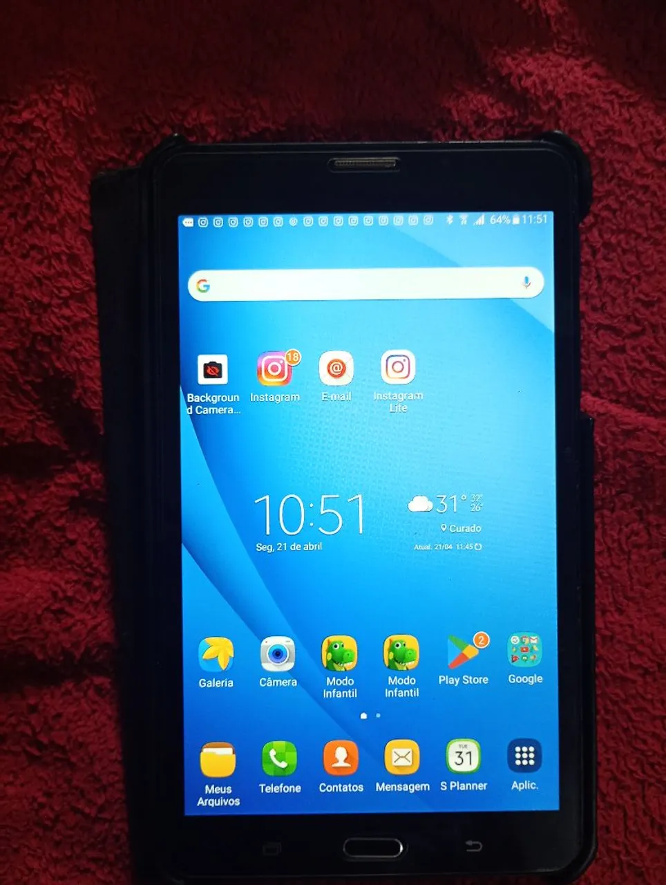 Samsung Galaxy tab A6 . 7 polegadas