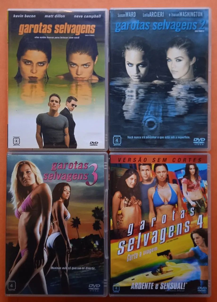 Dvd Coleção Garotas Selvagens - 1, 2, 3 e 4