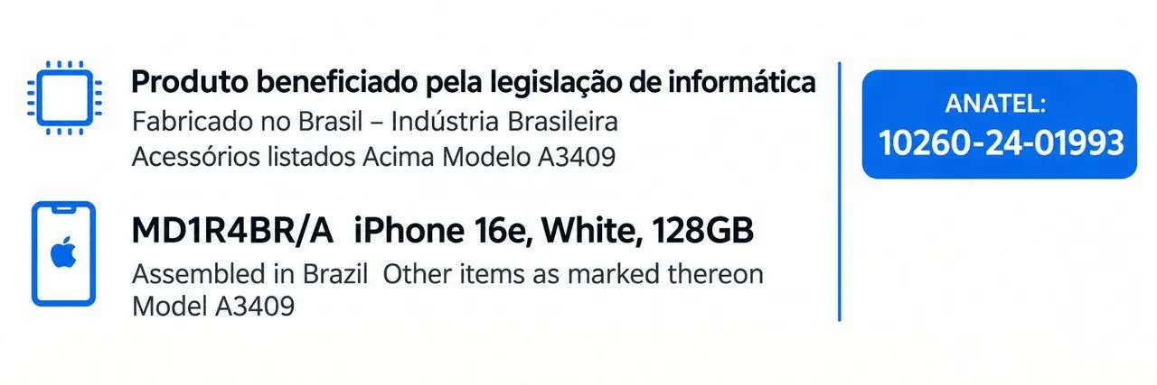 Iphone 16e Branco - Foto 3