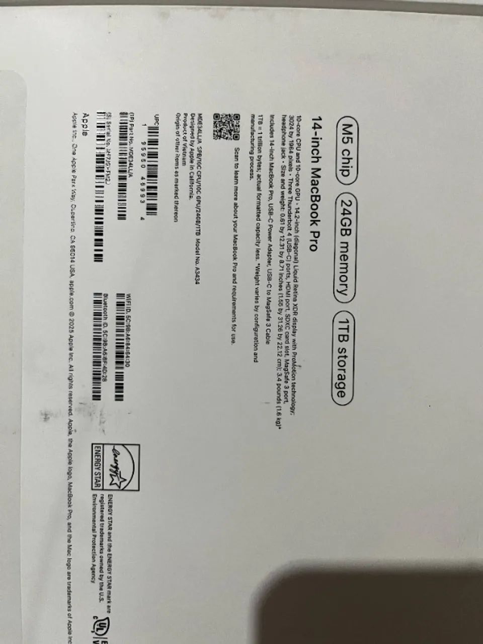 Mac M5 Pro 24 GB 1TB 14 Polegadas - Foto 4