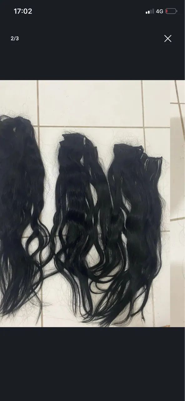 Cabelo humano 70 cm