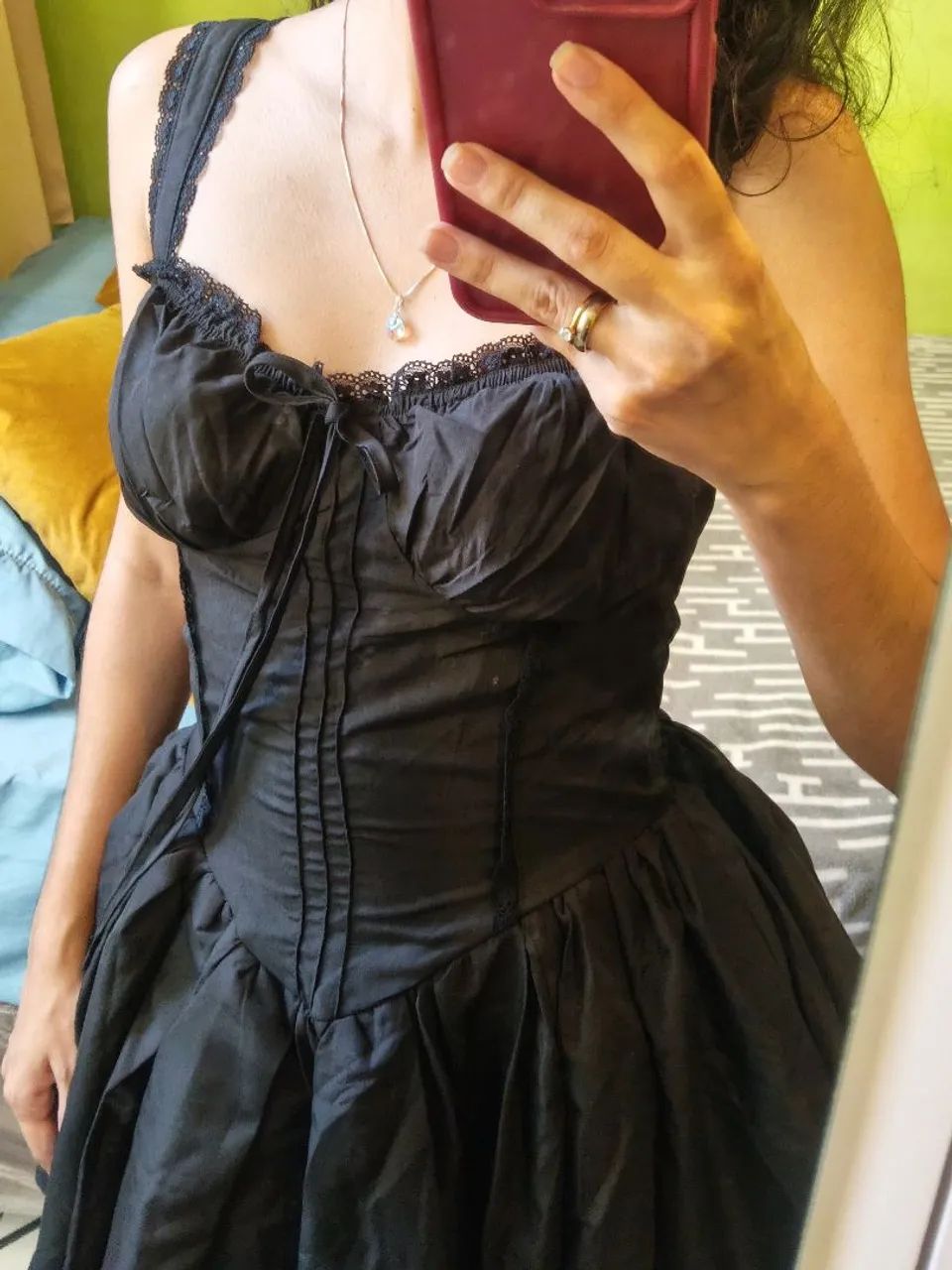 Vestido festa de tule preto - Foto 4
