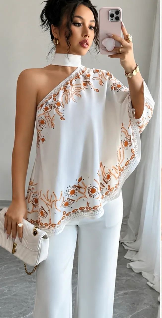 Blusa assimétrica
