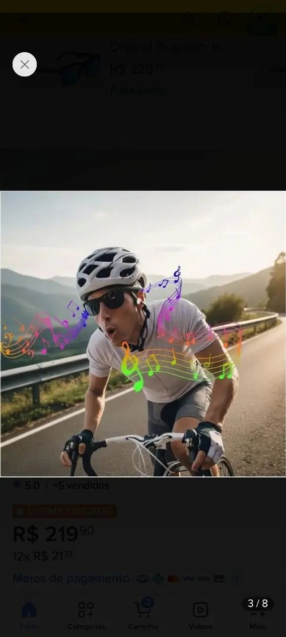 Óculos bluetooth Lenovo  - Foto 4