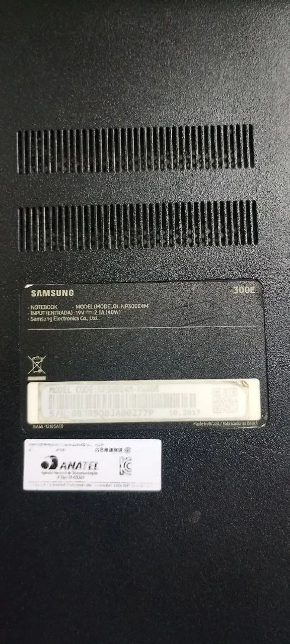 PEÇAS NOTEBOOK SAMSUNG NP300E4M