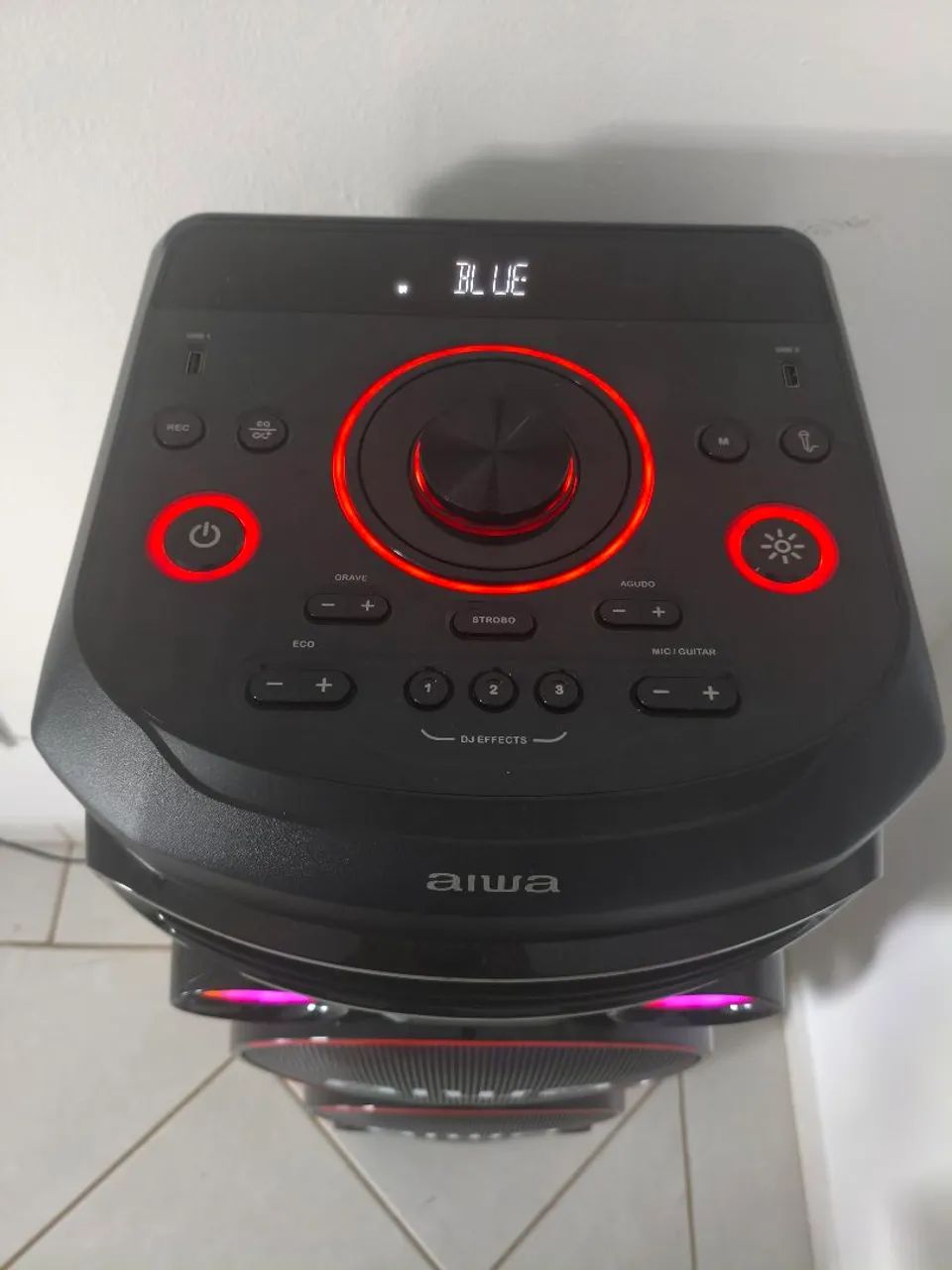 Caixa de Som Aiwa 2300W RMS Bluetooth 6 Meses de Uso - Foto 3