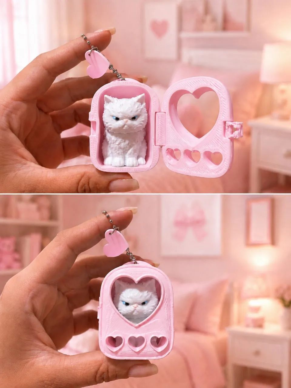     Gatinho Grumpy Decorativo | Mini Gato Bravo em Impressão 3D - Foto 2