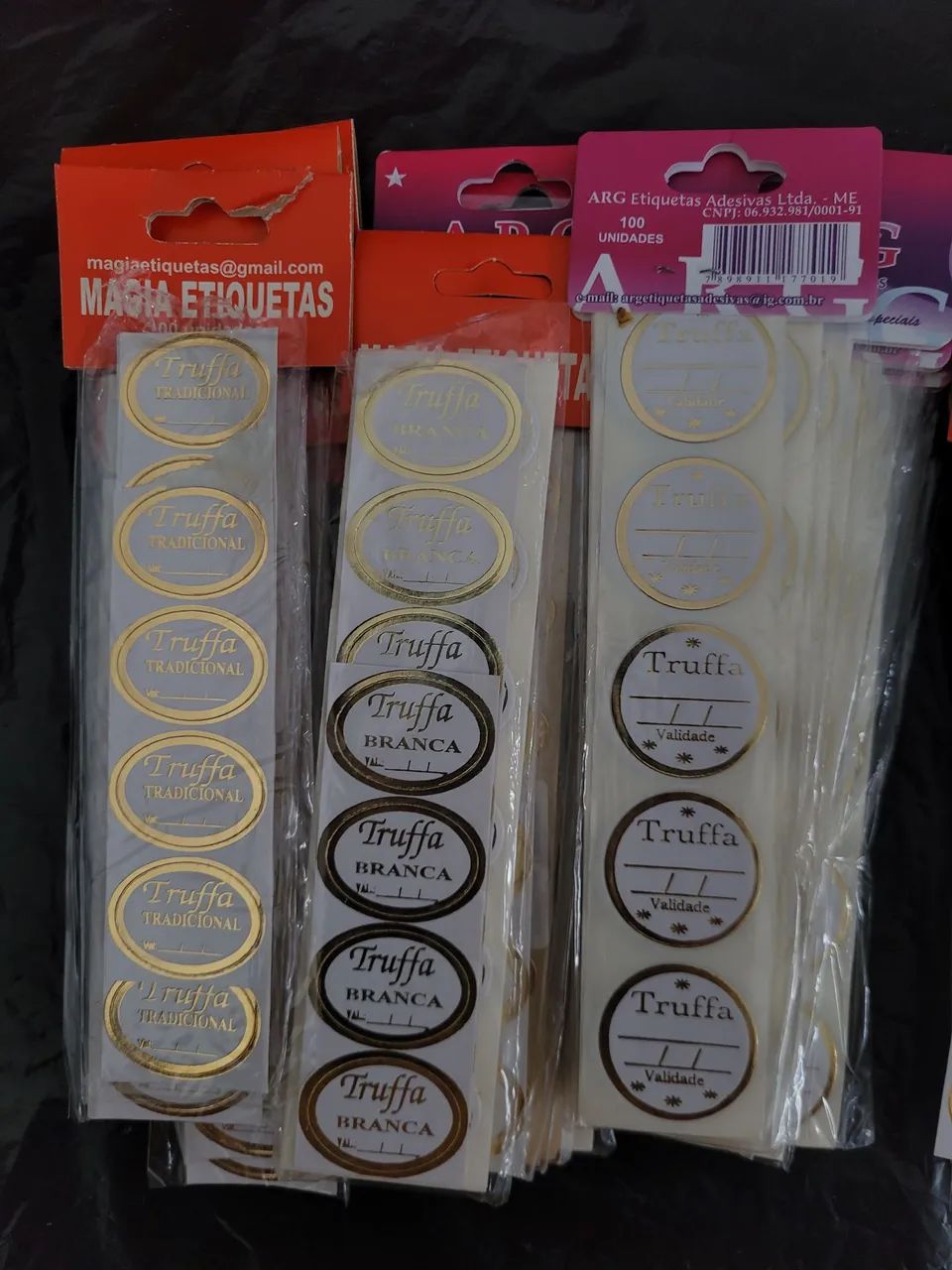 Etiqueta adesiva sabores trufa/bombom - Foto 2