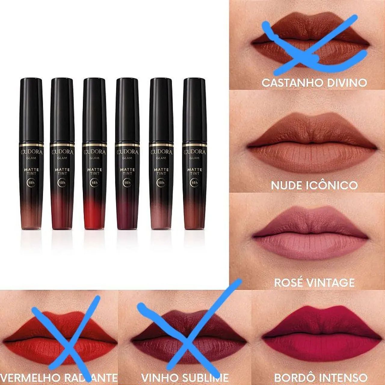 Batom Matte eudora 