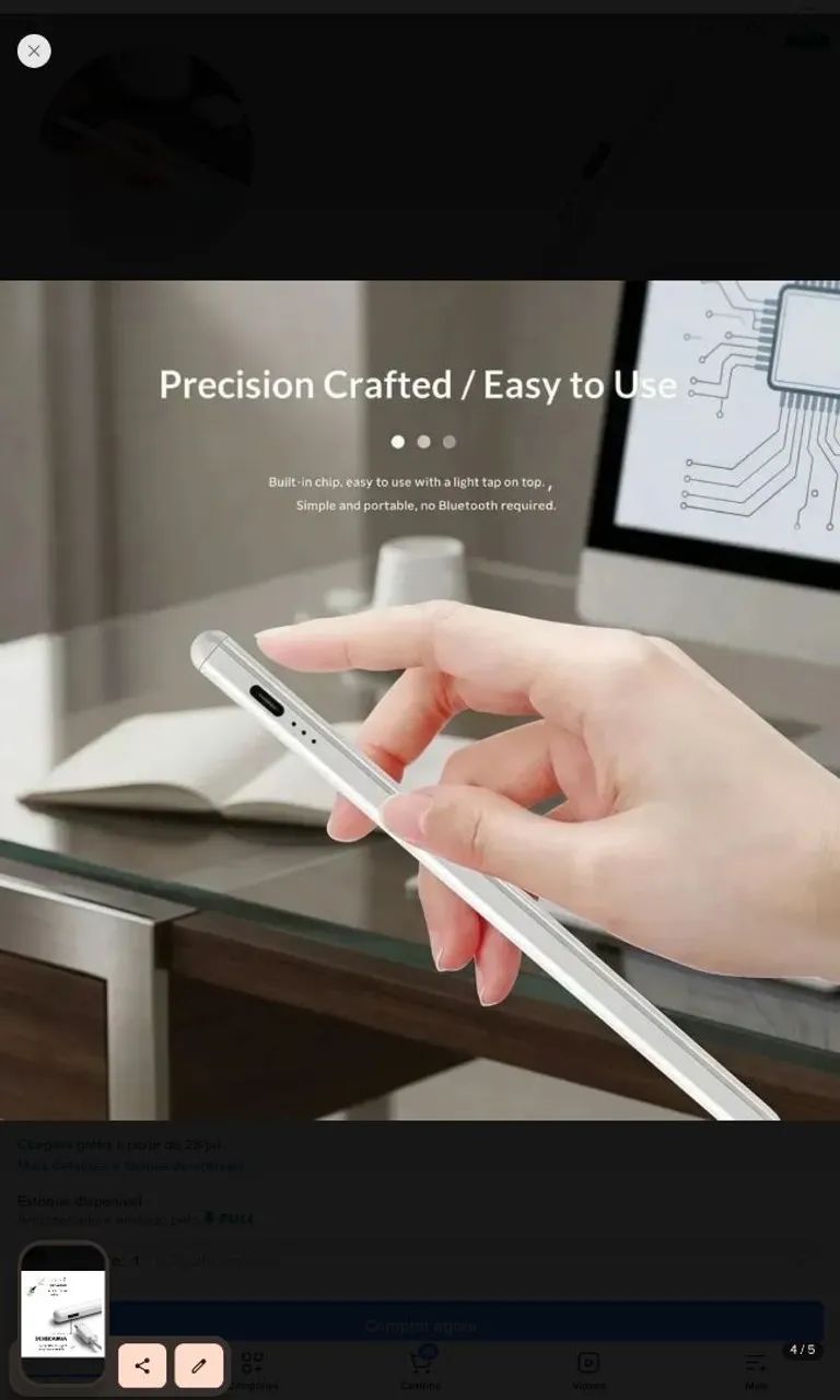 Caneta universal Stylus para IOS/Android/Windows  - Foto 3
