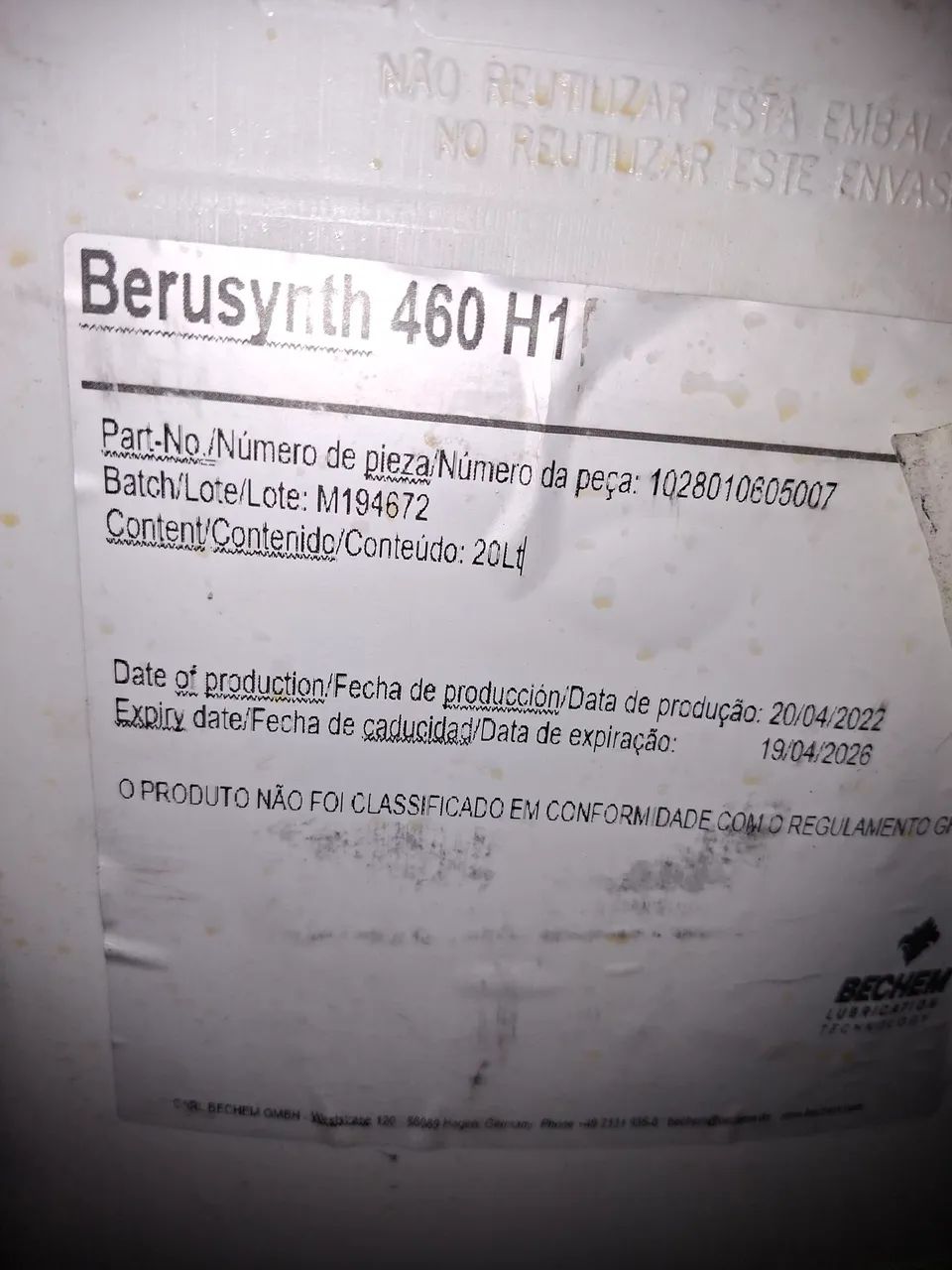 Óleo lubrificante grau alimentício  - Foto 2