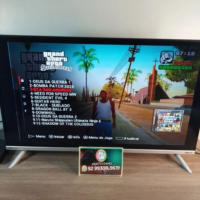 Ps2 tunado com muitos jogos  - Foto 3