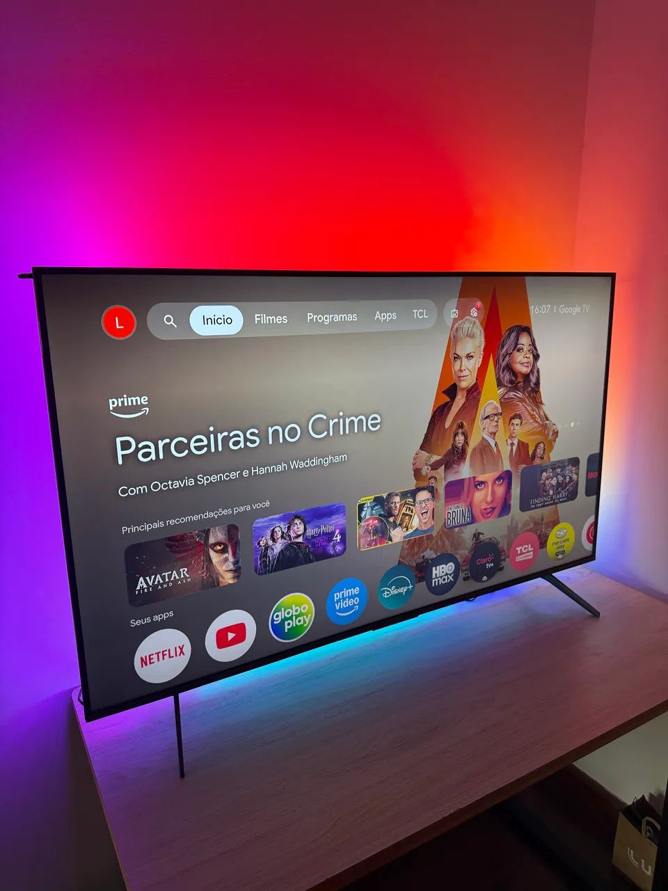 Smart Tv Tcl MiniLED 4k 55 polegadas - Impecável!
