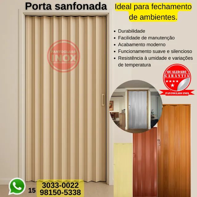 Porta sanfonada R$ 110,00   com 70cm
