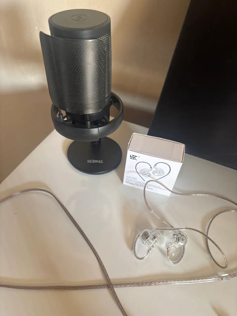 Fone Kz Edx Pro, Microfone Usb.